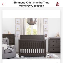 Simmons kids Slumber time 4 In 1 Convertible Crib Set