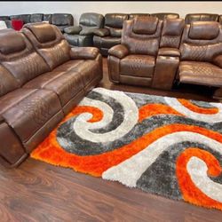 COMFY NEW RECLINING SOFA AND LOVESEAT SET ON SALE ONLY $1199. IN STOCK SAME DAY DELIVERY 🚚 EASY FINANCING 