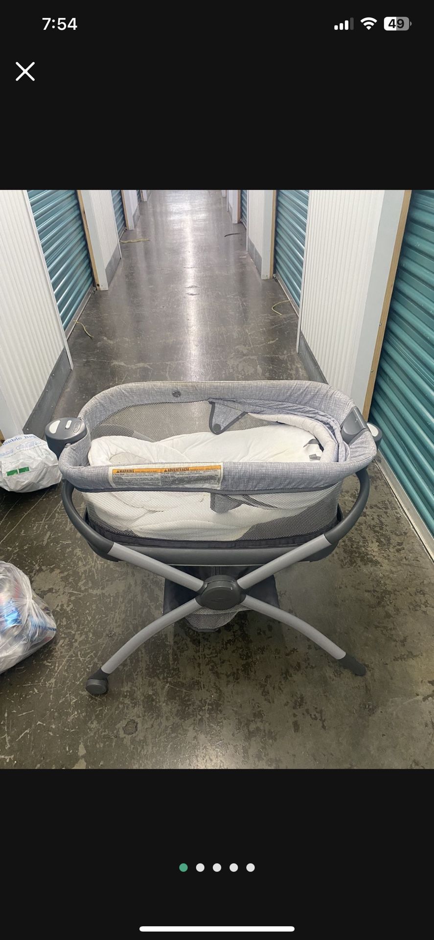 Baby bassinet comes with changing table