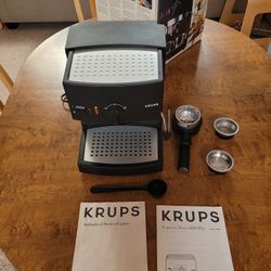 Krups Novo 2000 Plus Espresso Machine, Black