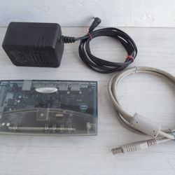 BELKIN  USB 4 Port #F5U21 Clear Hub With Power Supply & Root Cable 