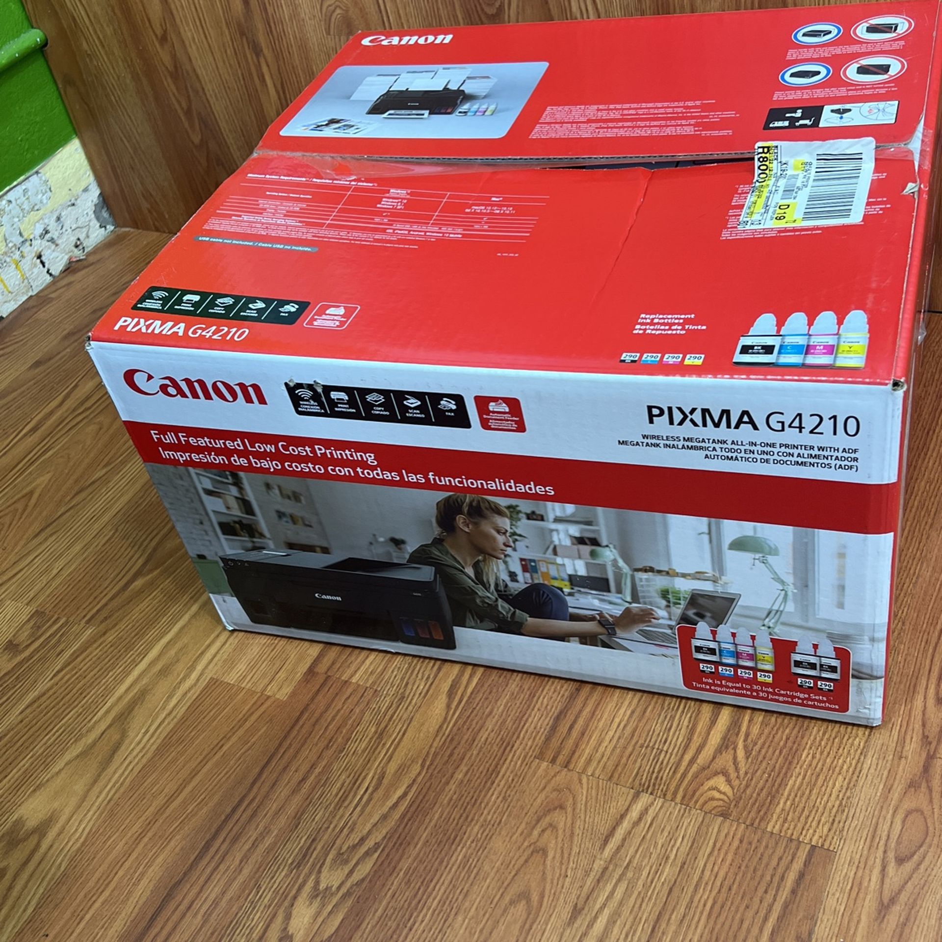 Canon Pixma G4210 Wireless MegaTank All In One InkJet Printer