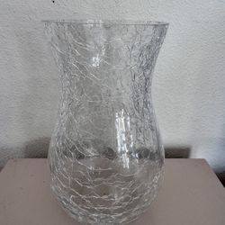 Flower vase looks cracked. Artistic. When sunlight hits it shows its beauty