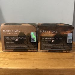 MÁRY & MAY CICA Houttuynia Tea Tree Calming Mask - 2 Boxes (60 Masks Total)