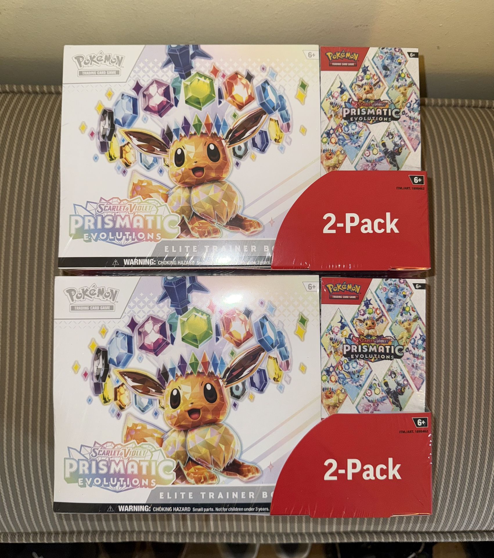 Pokemon Prismatic Evolutions Elite Trainer Box + Booster Bundle, 2-pack COSTCO