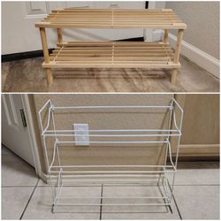 Shoe Racks/Organizers & Stool (3 pictures posted)