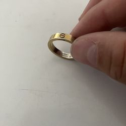 Cartier Love Band Ring (Gold plated version)
