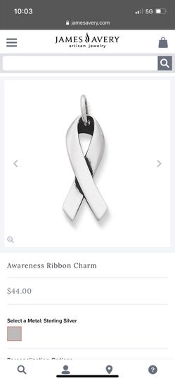 James Avery Ribbon Charm