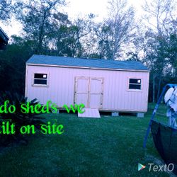 SALGADO sheds we built on site