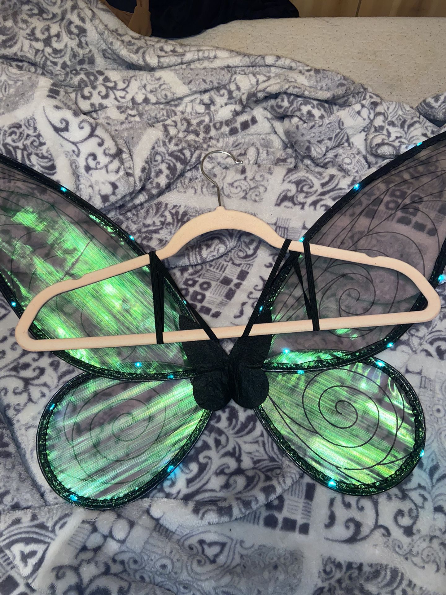 Green Light Up Fairy Wings 