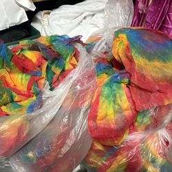 Yards and Yards of Tye dye Fabric 