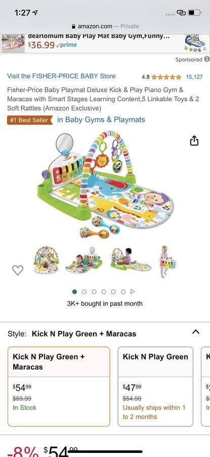 Deluxe kick and play piano gym