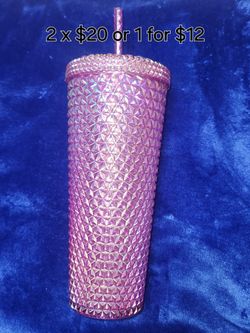 Cup double wall with straw