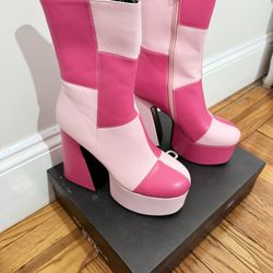 Pink Boots Lamoda