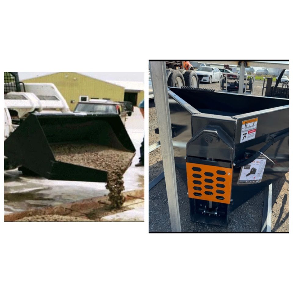 Concrete Cement Hopper - Bobcat Skid Steer