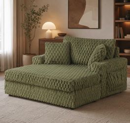 Brand new Modern Contemporary Polyester 53-inch 2-Arm Chaise with Soft Faux Fur