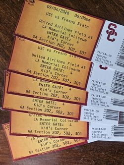 USC vs Fresno State Football Tickets – 6 Pack