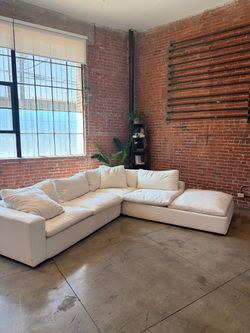 White configurable sectional sofa