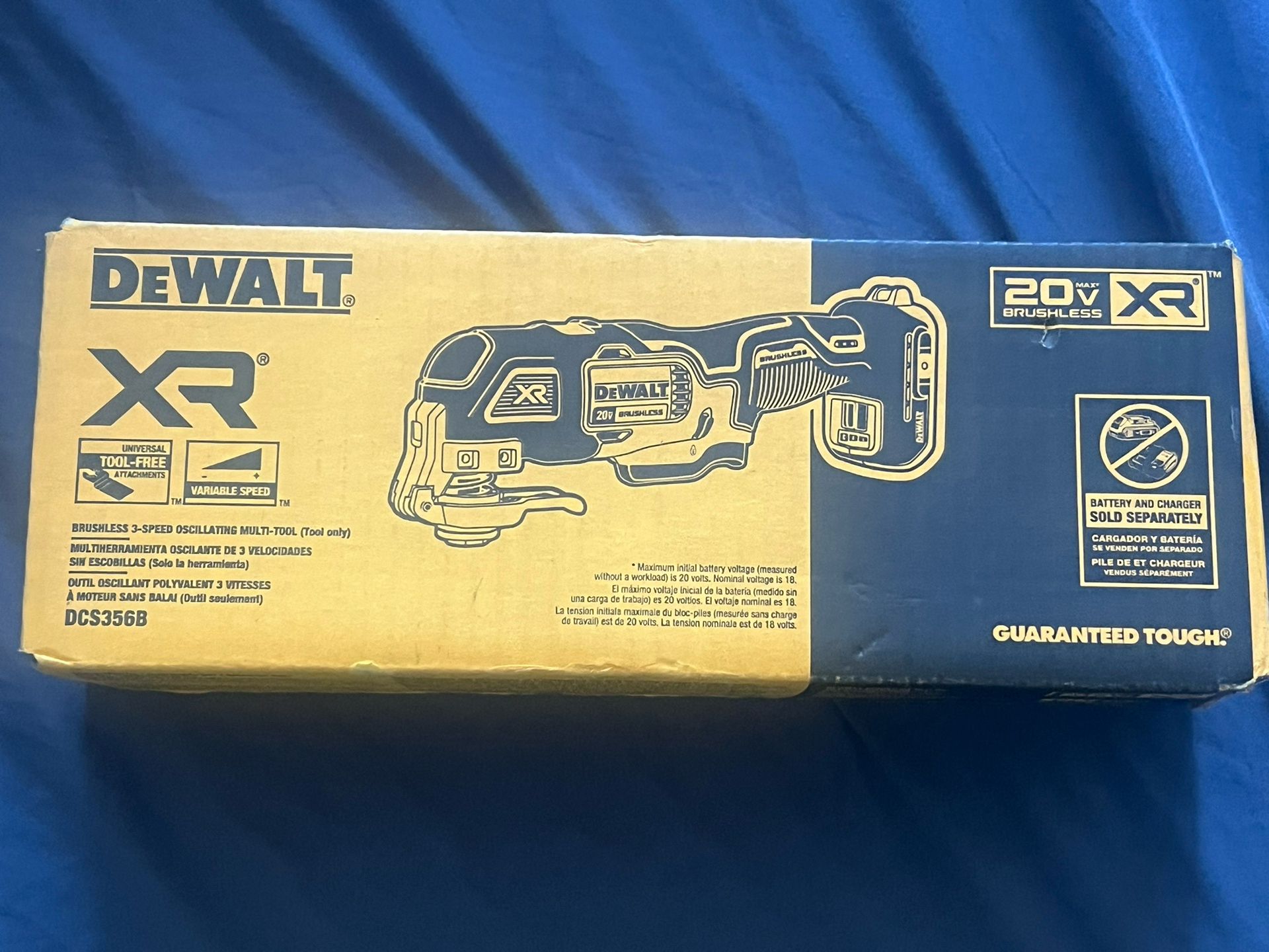 BRAND NEW! DeWalt XR Brushless 3 speed Oscillating Multi-Tool