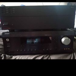 home theater equipment receiver and amp and accessories