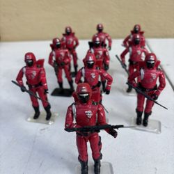 Gi Joe Action Figures Vintage 85 Crimson Guards 