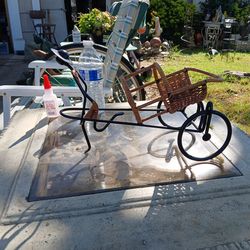 Wine Holder In Asian Vintage Rickshaw Style