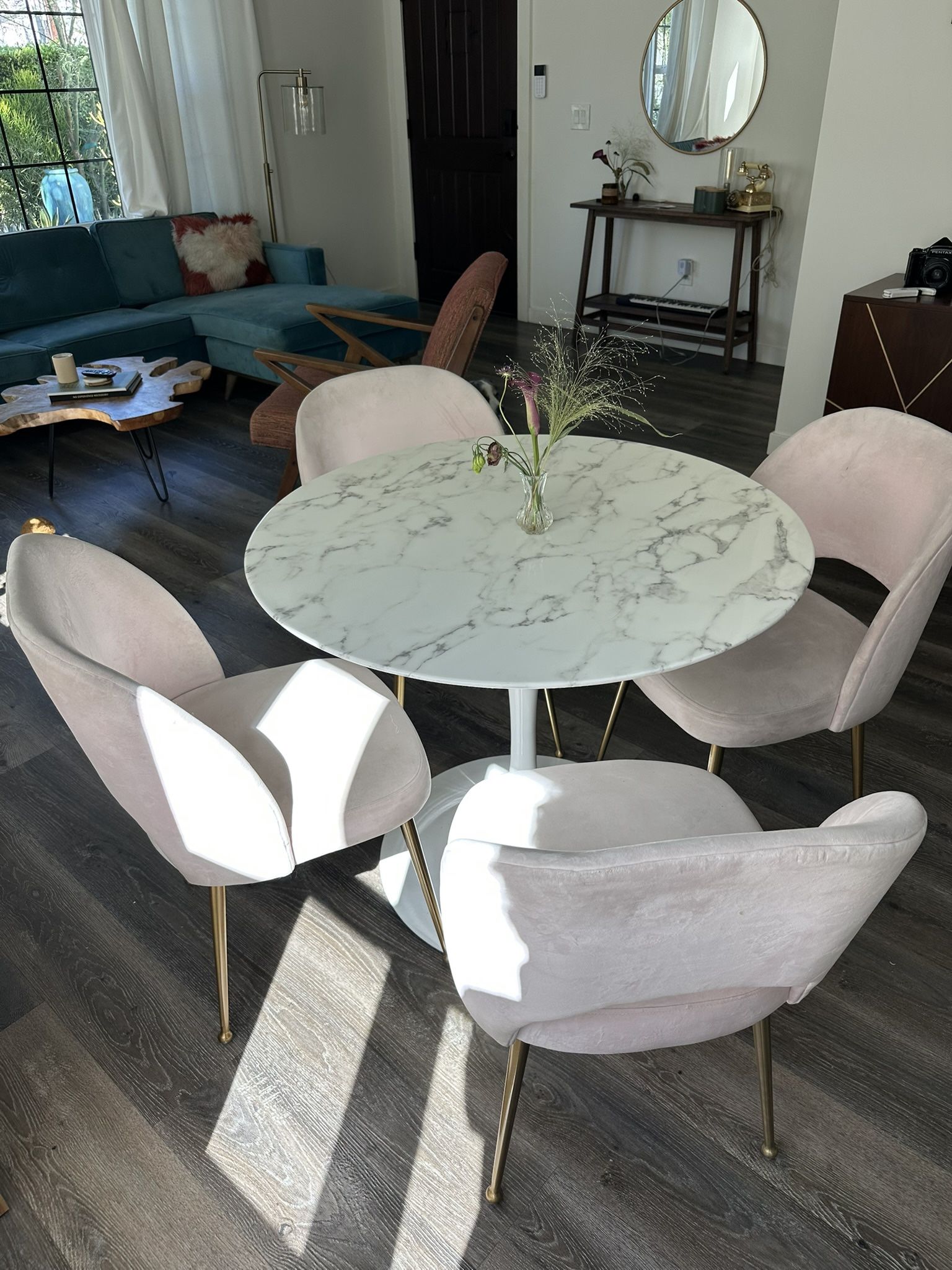 Marble Dining Table & Chairs 