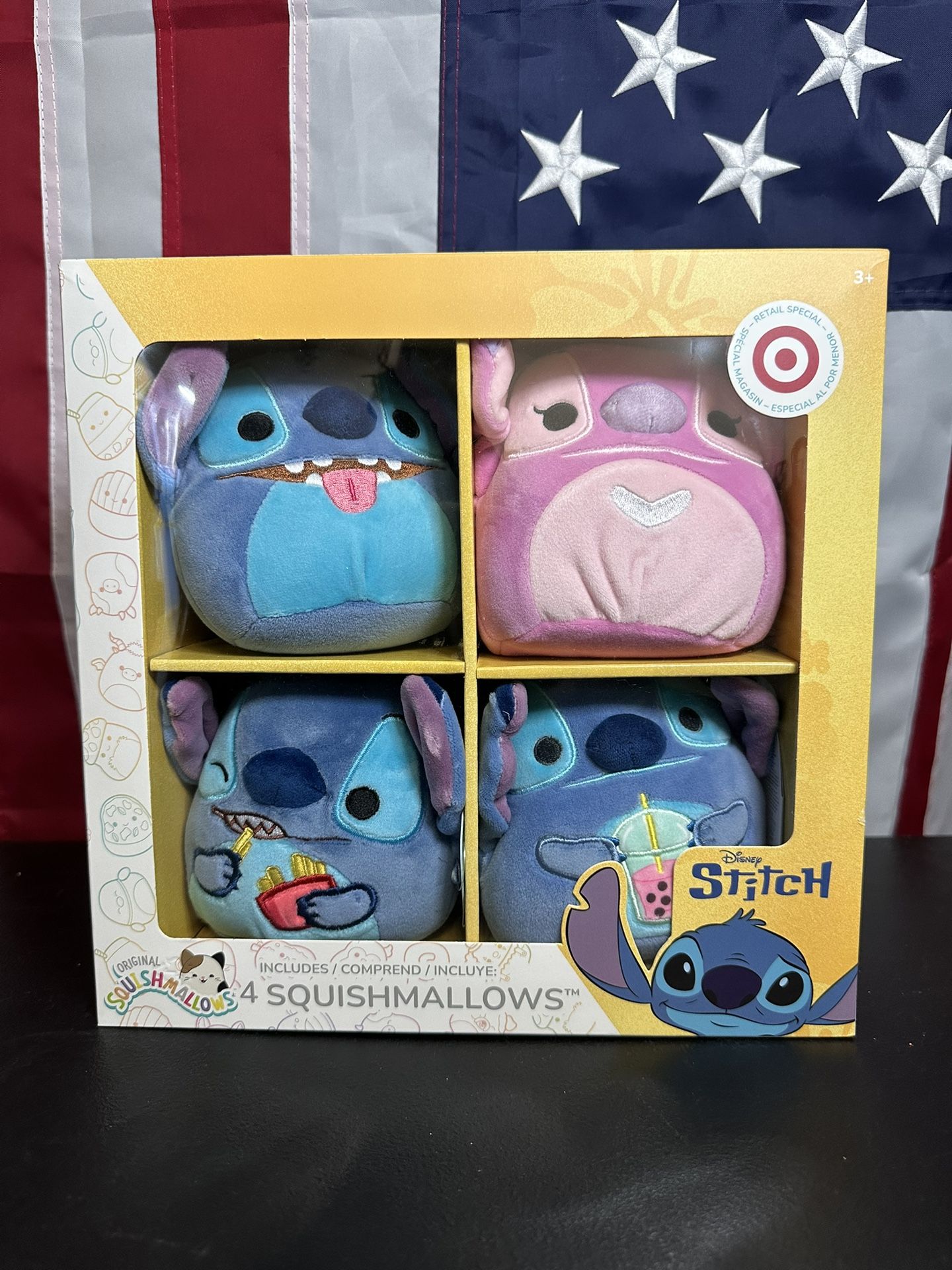 π§Έ Disney Stitch Squishmallows 4-Pack (Target Exclusive) β New in Box!