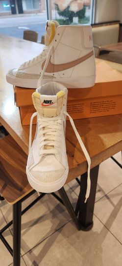 Nike Blazer Mid White Pink High-Top Sneakers
