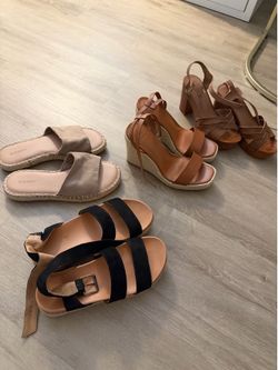 Sandals, wedges, heels