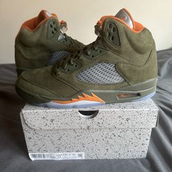 Nike Air Jordan Retro 5 Olive 2024 Size 12 Men’s Brand New 