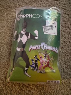 Costume black power ranger XXL