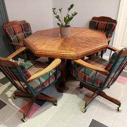 Game Table and 4 Chairs