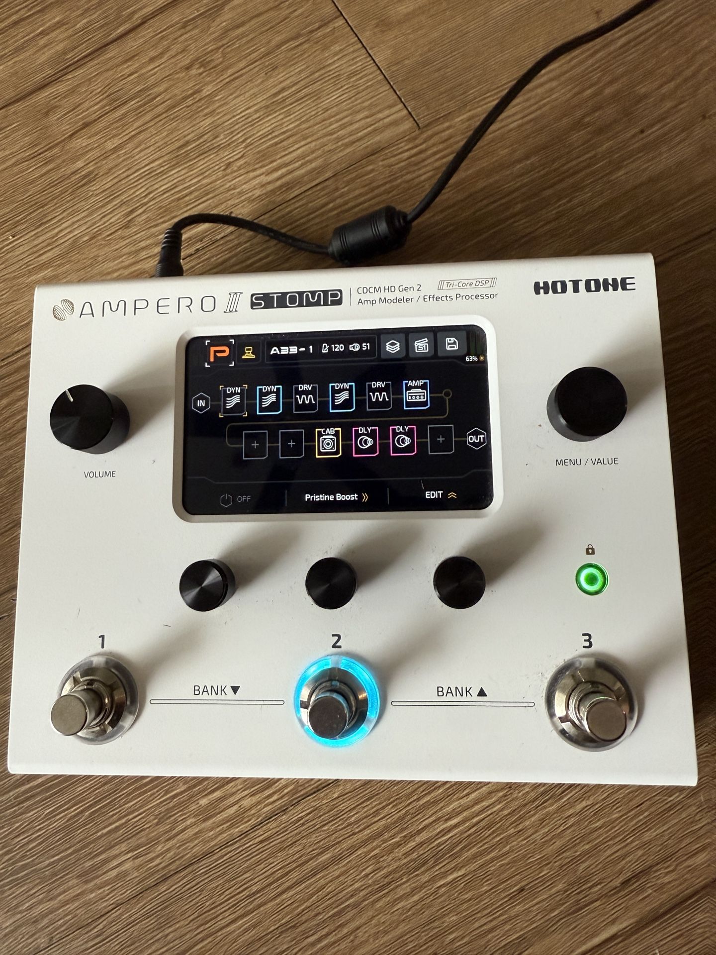 AMPERO II STOMP GUITAR MULTI FX OPEN BOX