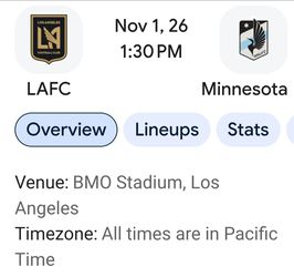 Minnesota at LAFC