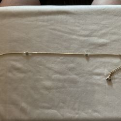 Golden Anklet with Silver Stars