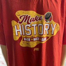 Kansas City Chiefs Make History Back to Back To Back Tee S-3XL
