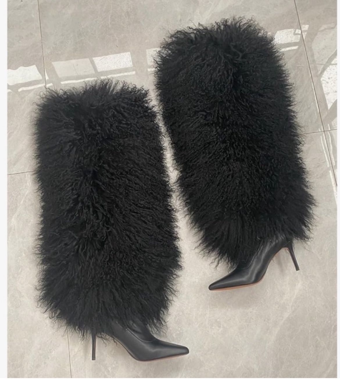 Fur Boots Size 10