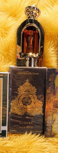 Khalis The Sheik N.77 Luxury Gold Edition men eau da parfume 100 mL brand new. Located in Lehigh