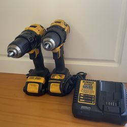 Dewalt 20v Brushless Motor qt.2 + 20v Lithium Batteries And Charger