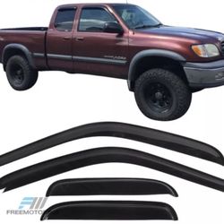 Fits 00-06 Toyota Tundra Extended Cab Slim Style Window Visor Rain Sun Guard 4PC