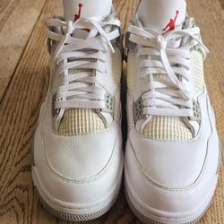 Size 14 - Jordan 4 Retro Mid White Oreo (NO BOX)