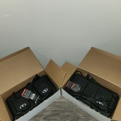 Set of 2 Sun Joe/Snow Joe 24V MAX ION+ LITHIUM ION Dual Port Chargers