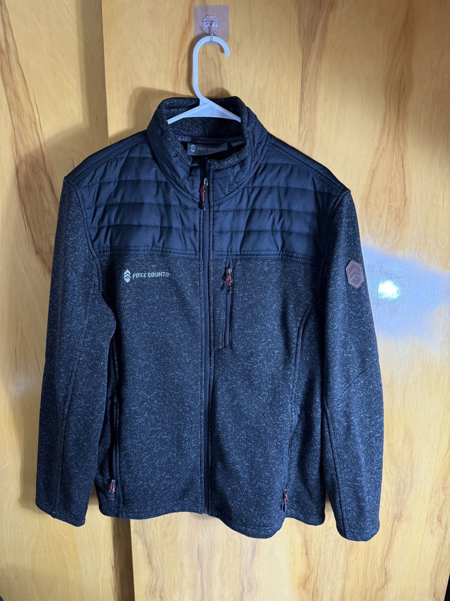 Free Country Men's Frore Sweater Knit Fleece Jacket XL on tag