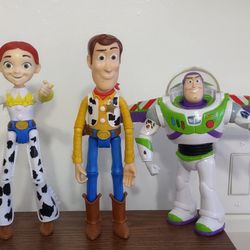 TOY STORY 4- Jessie Doll, Buzz Lightyear, Sheriff Woody 9” DISNEY PIXAR.