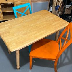 Wood table And Chairs 