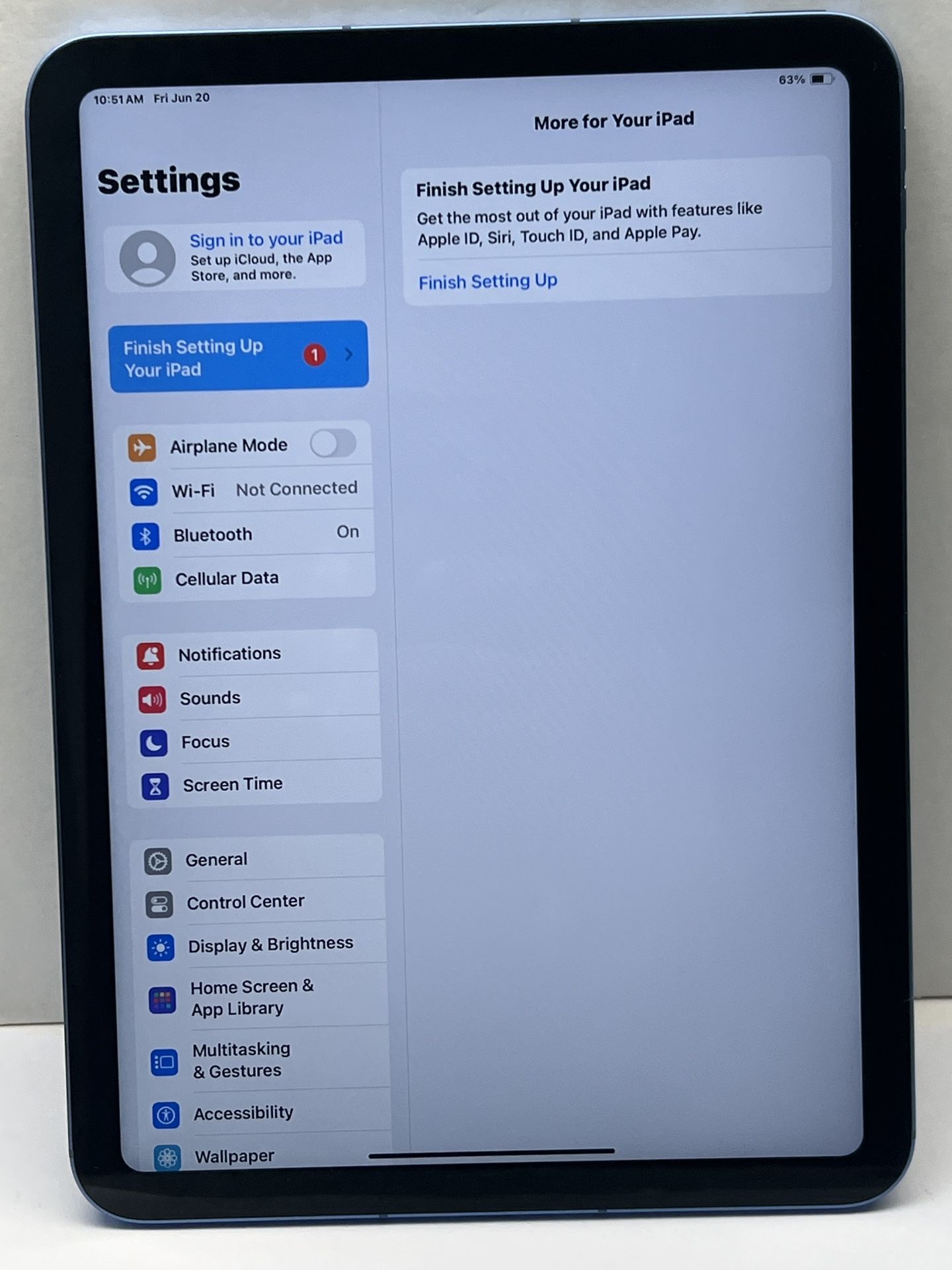 iPad Ef Cl 64GB Blue A2757 (3059)