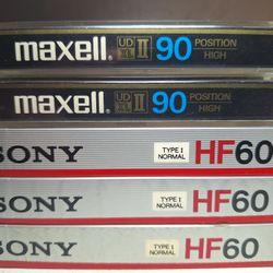 Maxell And Sony Quality Recording Cassettes 