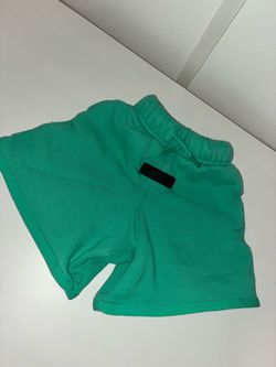Fear of God Essentials Green Sweat Shorts