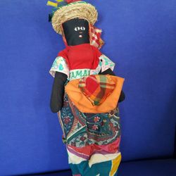 Vintage Hand Sewn Jamaican Doll